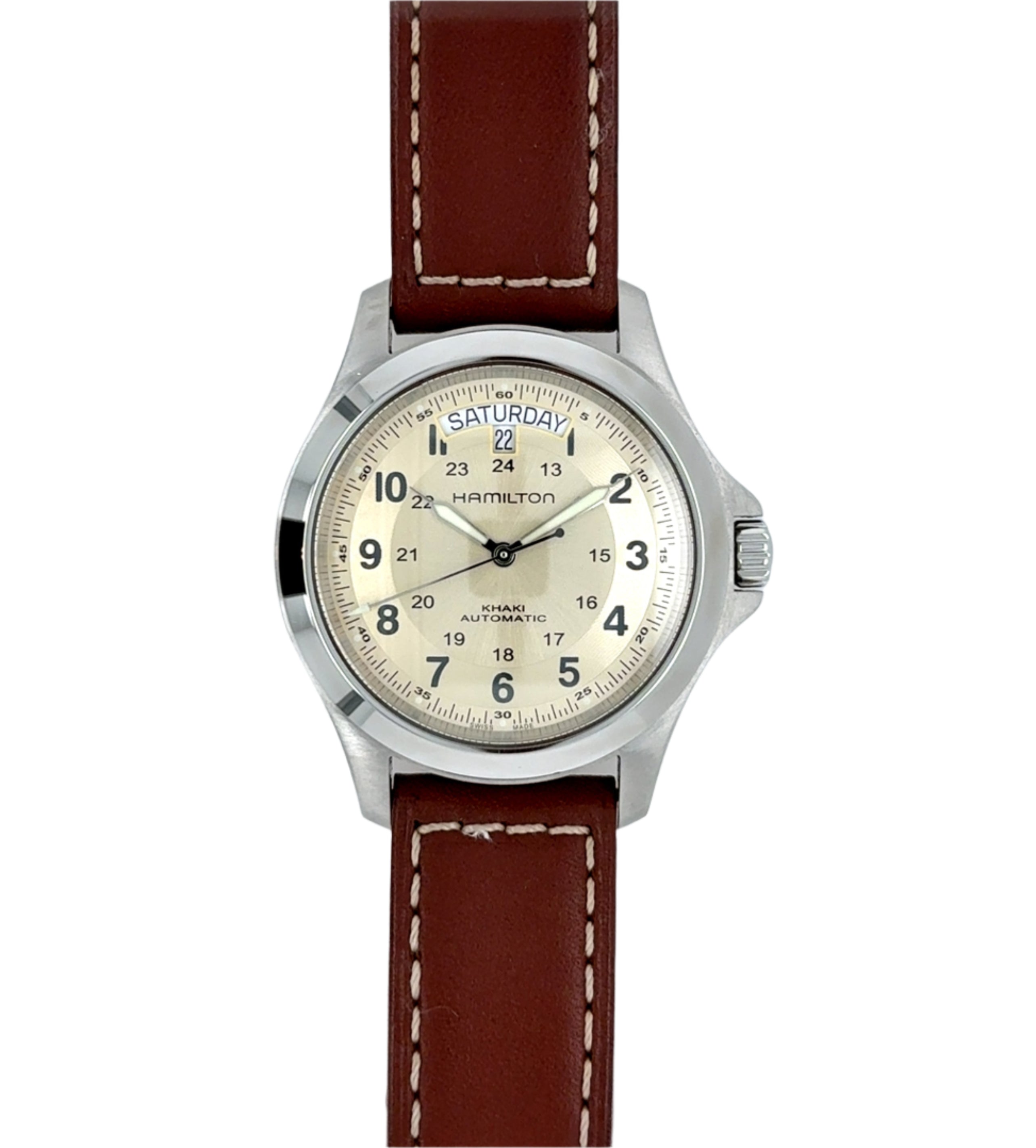 HAMILTON Khaki Field King Automatic Watch H64455523 Box & Papers