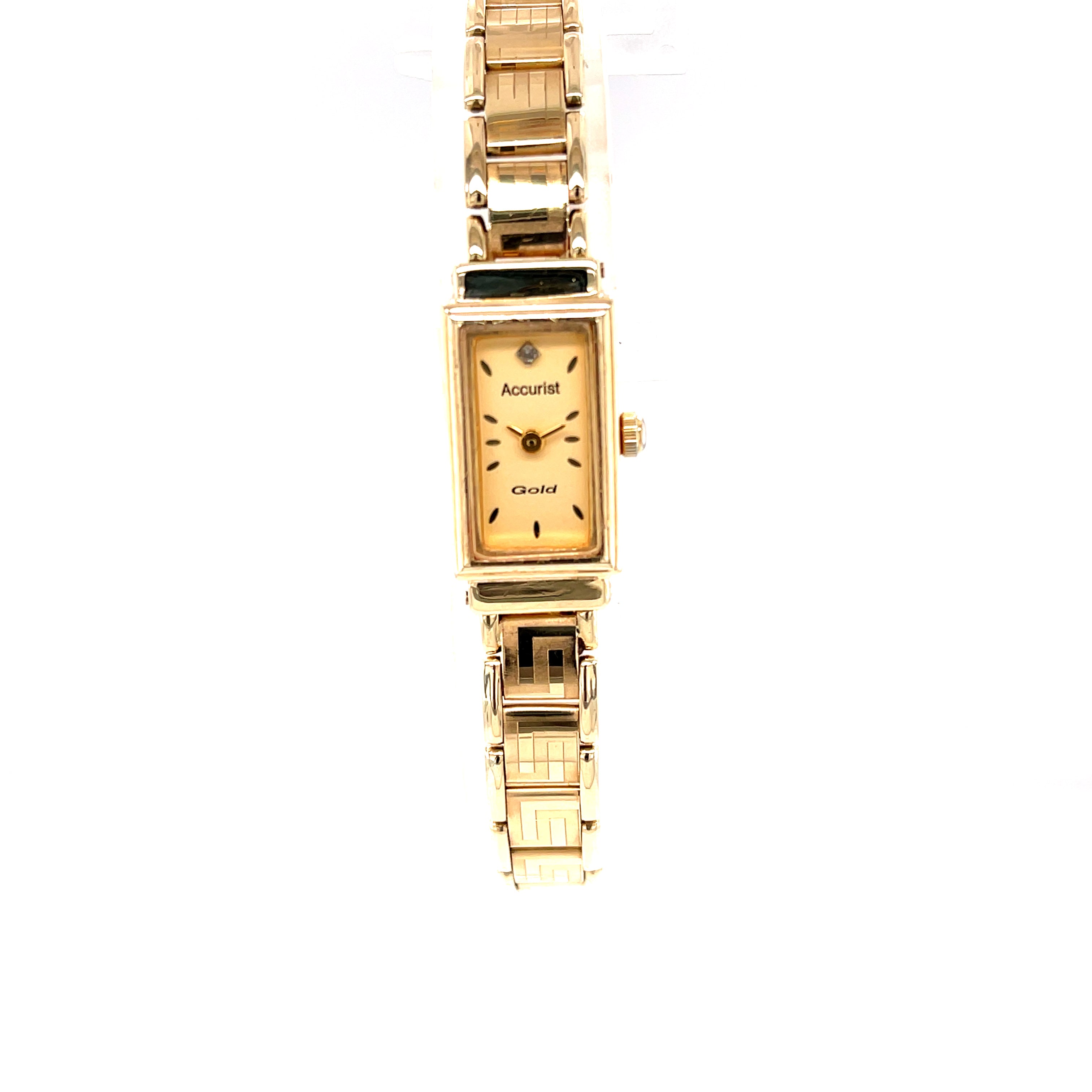 ACCURIST 9ct Yellow Gold Ladies Quartz Bracelet Watch SOLD