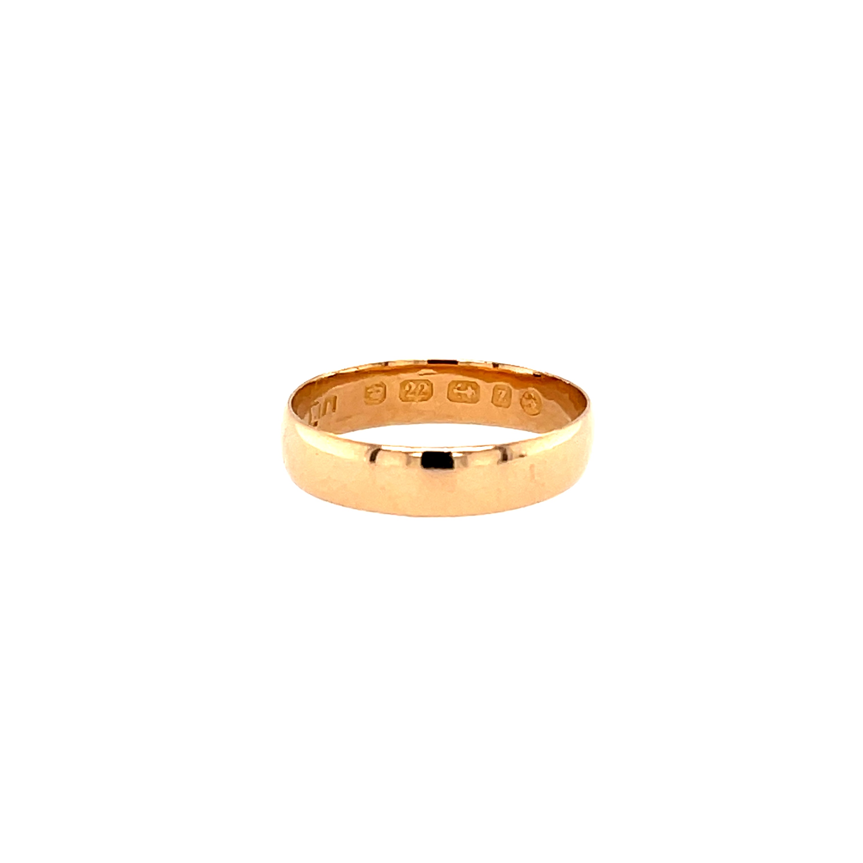 Victorian 22ct Yellow Gold Wedding Band Birmingham 1899 SOLD