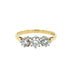 0.50ct Diamond Three Stone Ring 18ct Yellow Gold Birmingham 1987