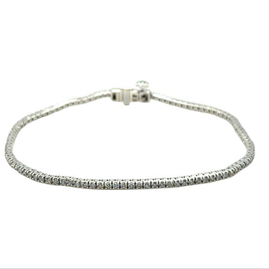 1.00ct LAB DIAMOND 7.5"/18.75cm Tennis Bracelet 9ct White Gold