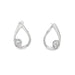 18ct White Gold 0.30ct Diamond Teardrop Shaped Stud Earrings