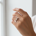 18ct White Gold 0.34ct Round Brilliant Cut Diamond Solitaire Engagement Ring Certified F VVS