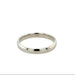 18ct White Gold 3mm D Profile Wedding Band Berker Bros Size M
