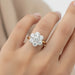 18ct Yellow Gold 3.00ct Diamond Flower Cluster Ring