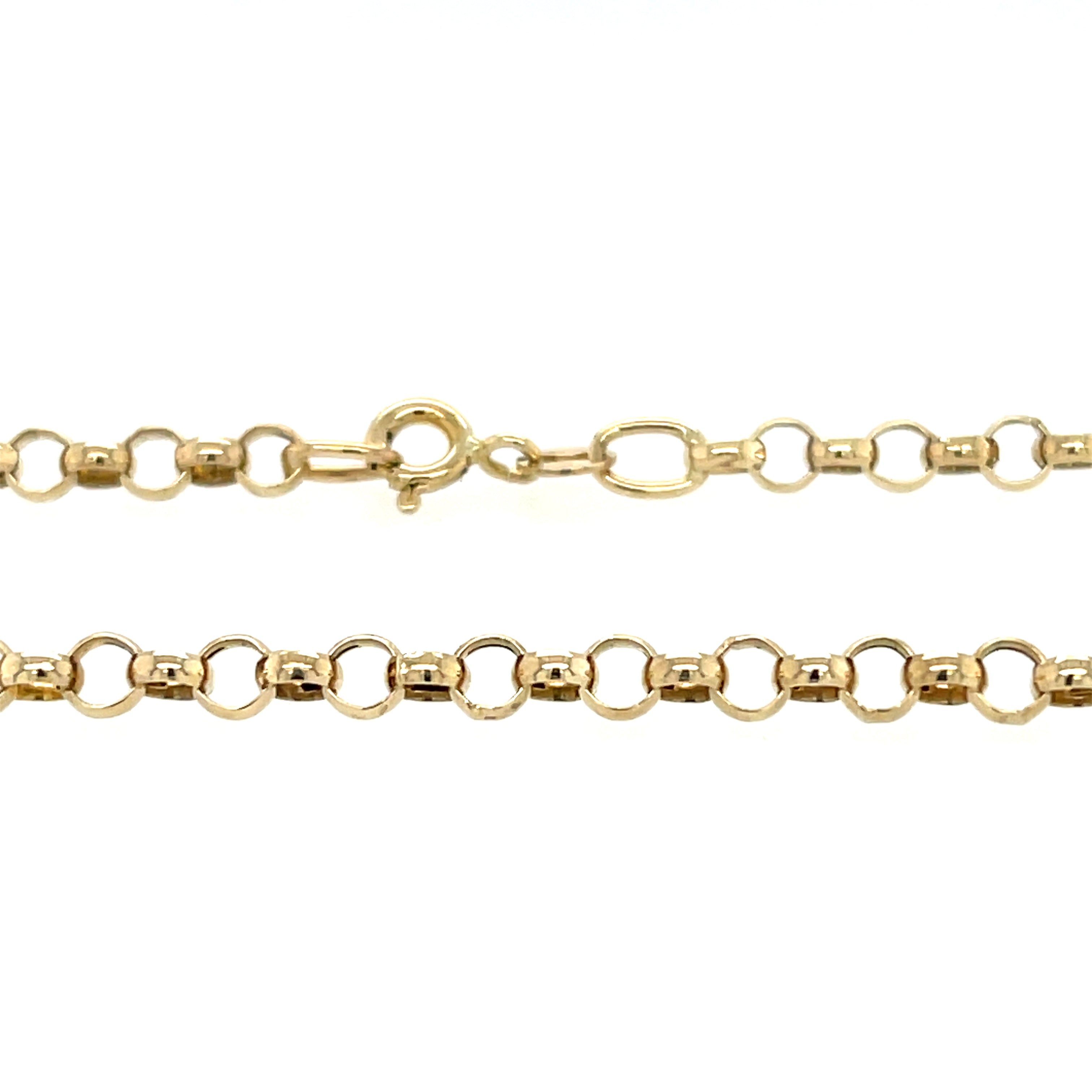 9ct Yellow Gold 20 Inch Round Belcher Link Chain 3.40g SOLD