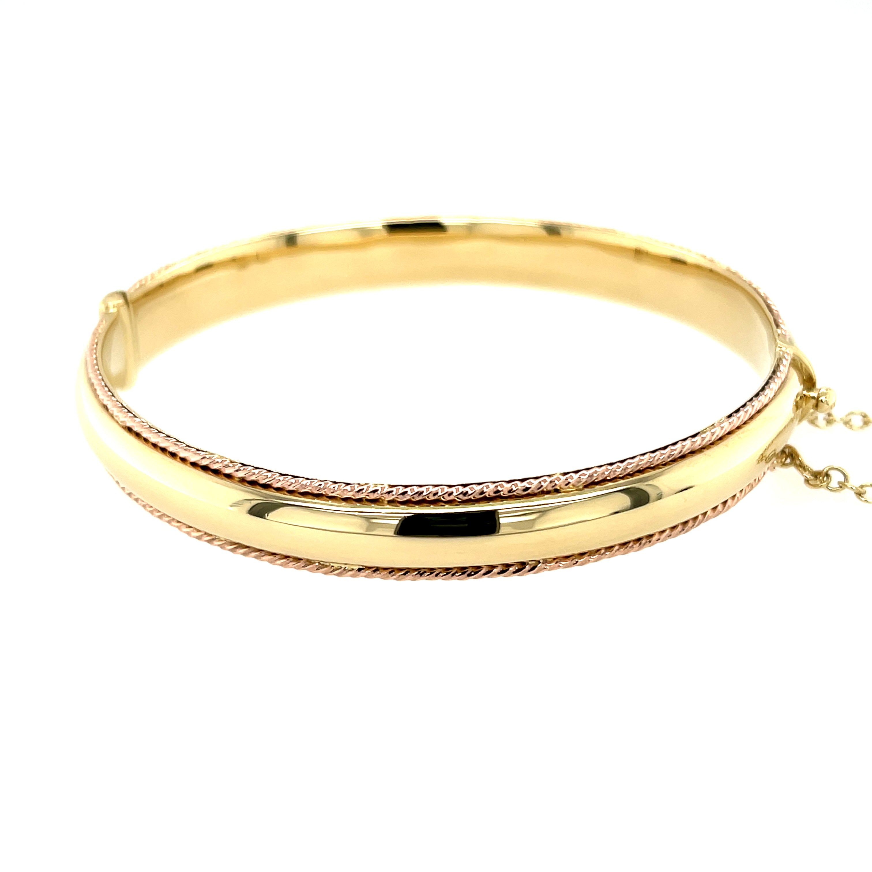 CLOGAU 9ct Yellow & Rose Gold Princess Bangle SOLD