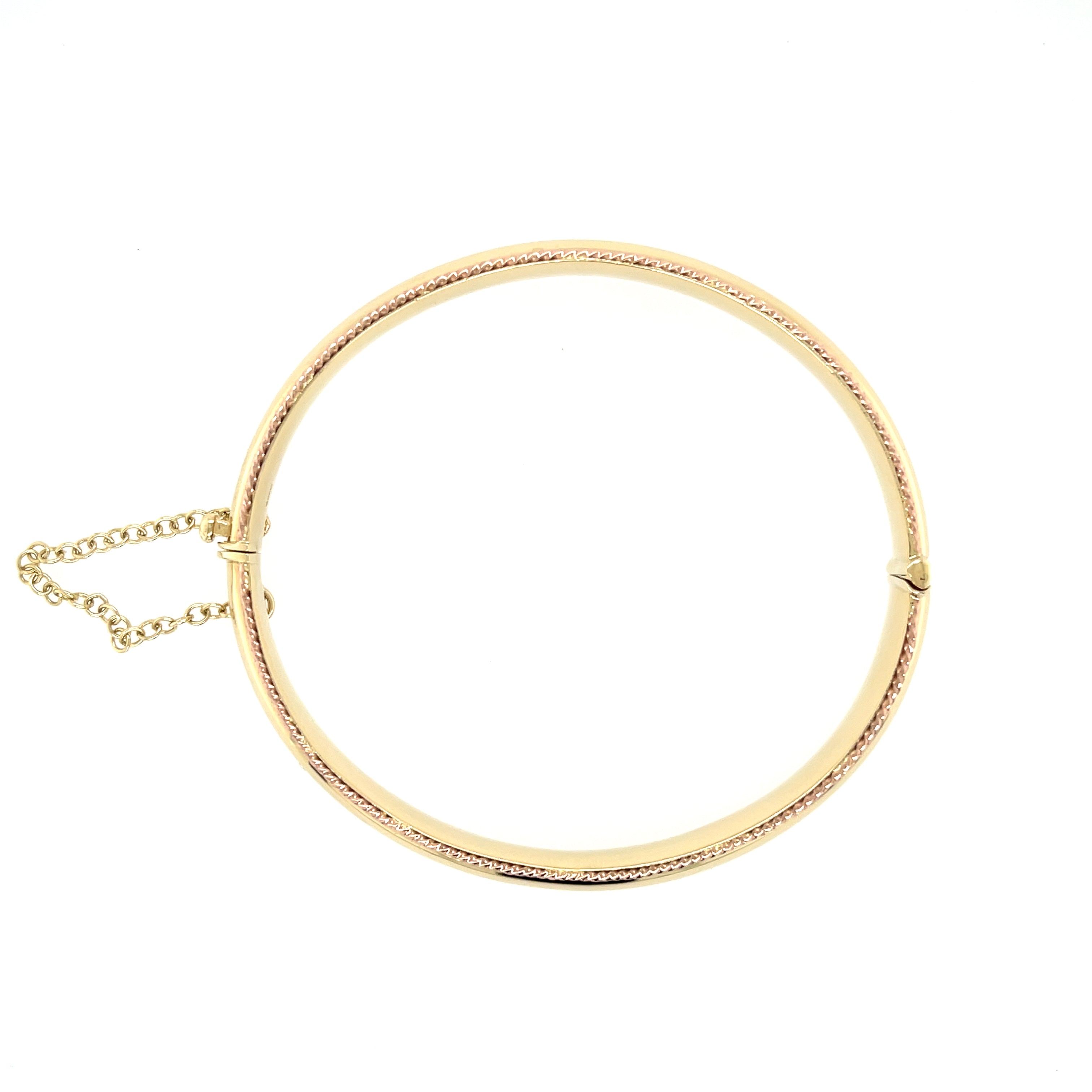 CLOGAU 9ct Yellow & Rose Gold Princess Bangle SOLD