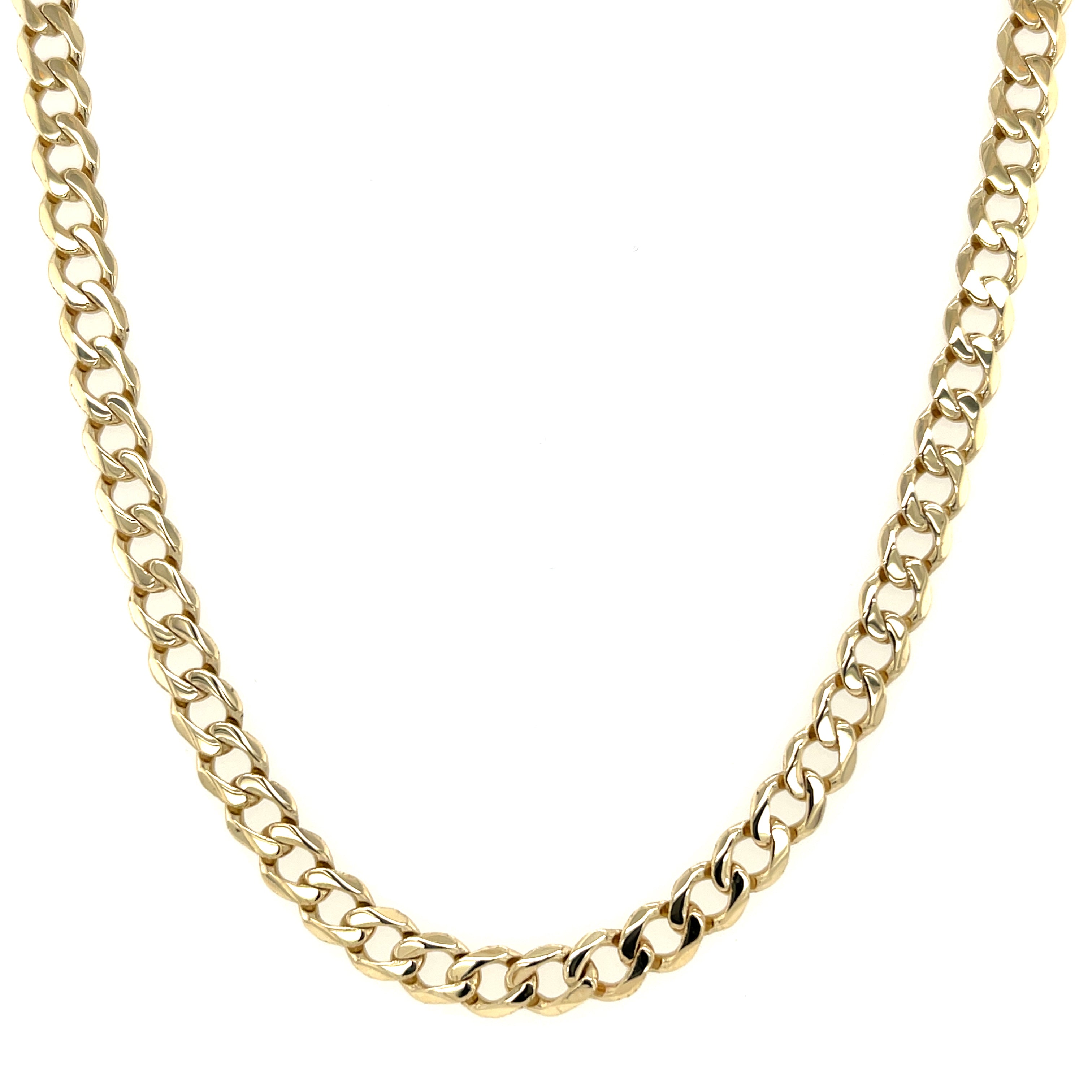 9ct Yellow Gold 19 Inch Curb Link Chain - 18.75g