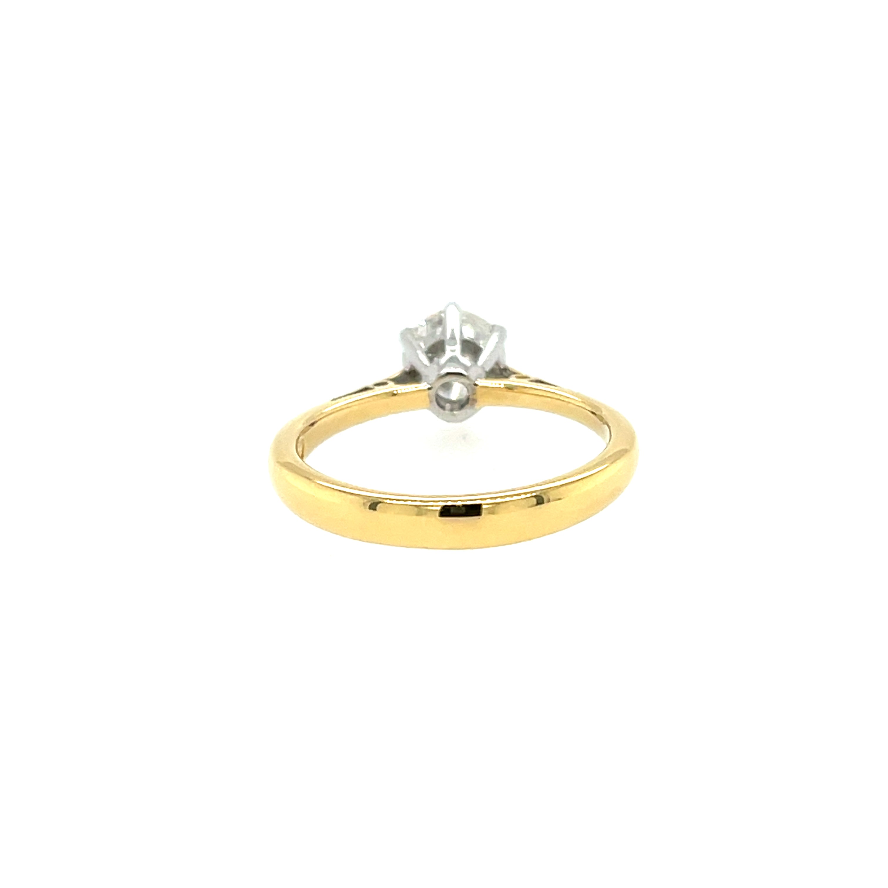 18ct Yellow Gold 1.03ct Round Brilliant Cut Diamond Solitaire Ring Certified G I2 SOLD