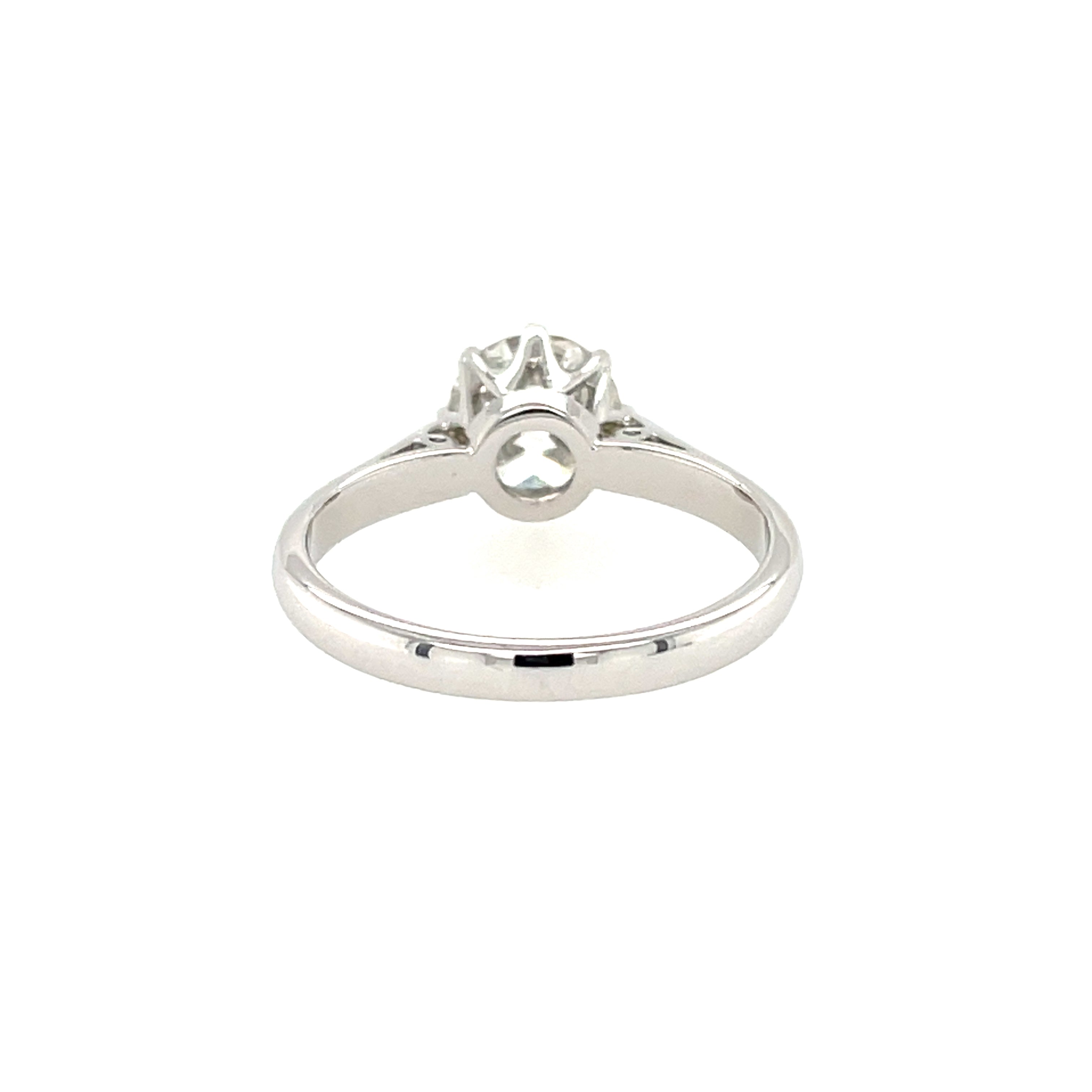 18ct White Gold 1.73ct Old European Cut Diamond Solitaire Ring SOLD