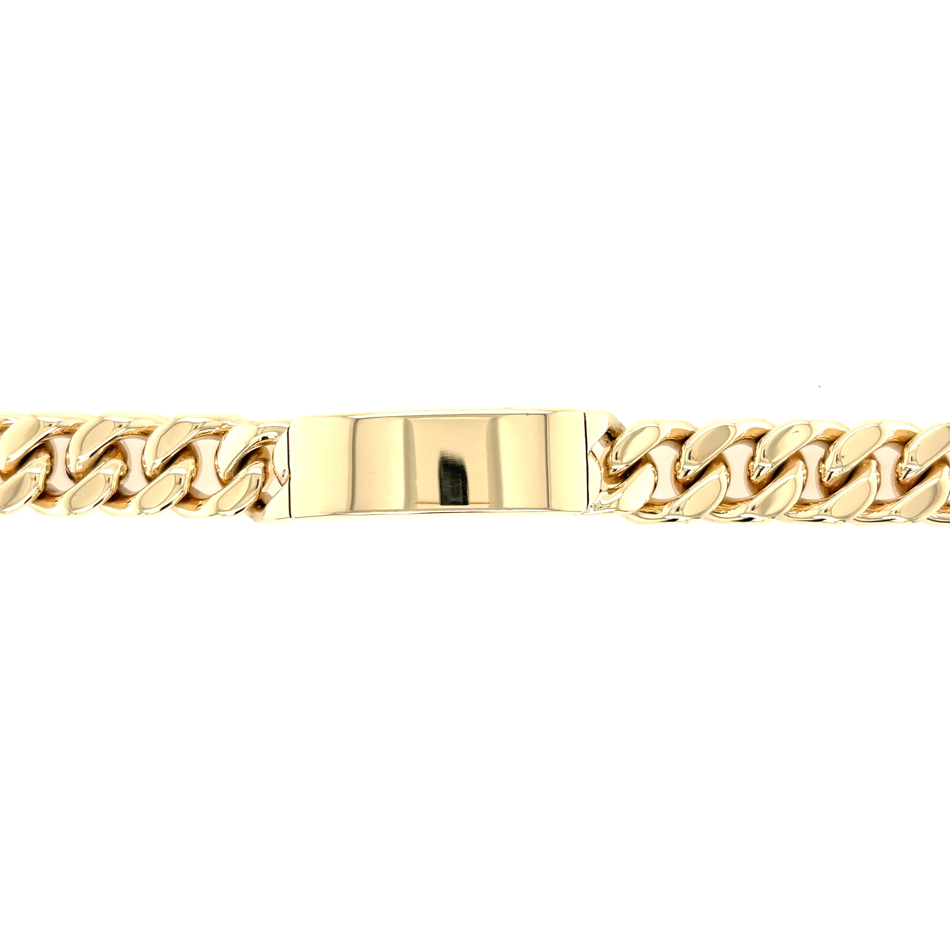 9ct Yellow Gold 7.5 Inch Heavy 3 Ounce Identity Bracelet - 95.00g