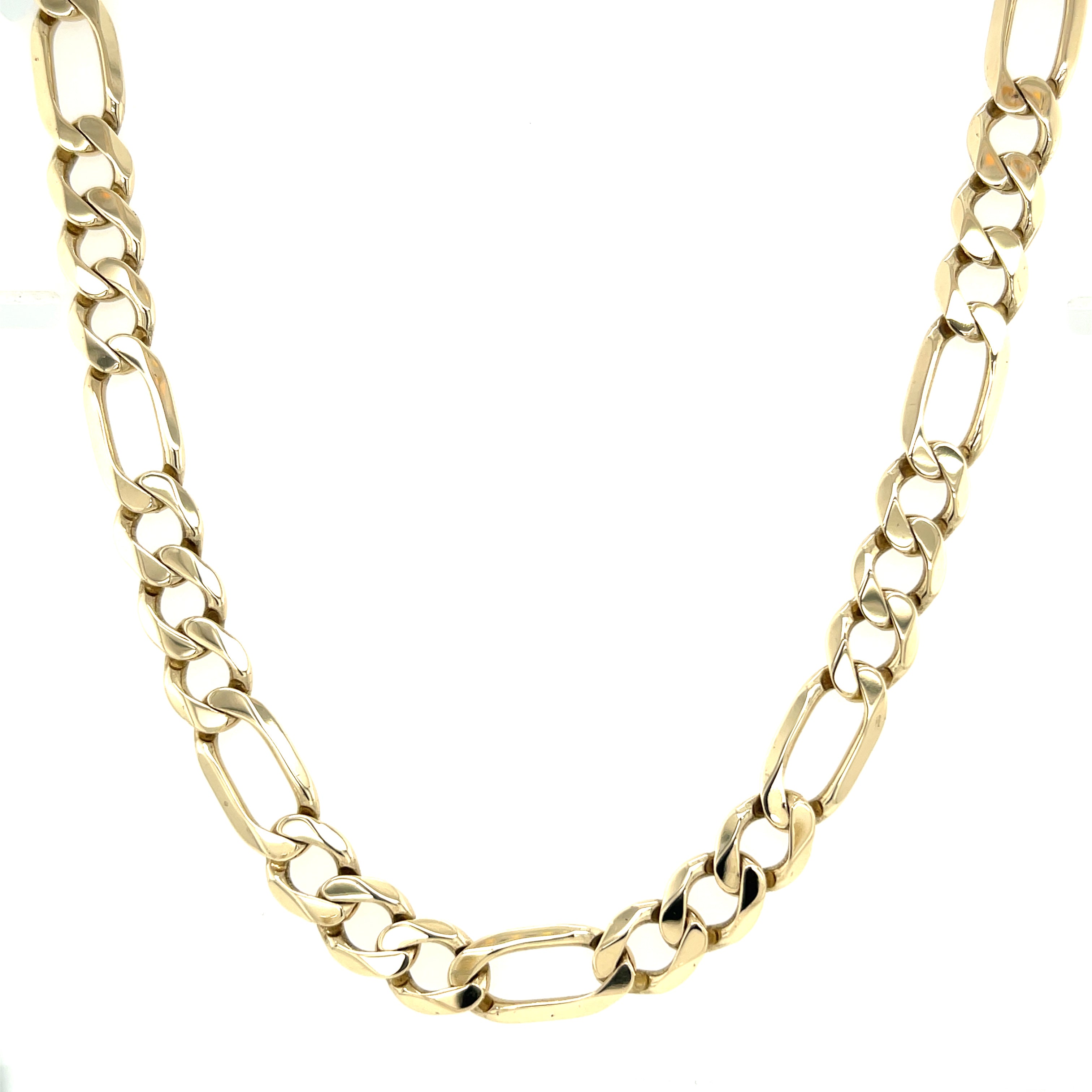 9ct Yellow Gold 24 Inch Figaro Link Chain - 42.88g SOLD