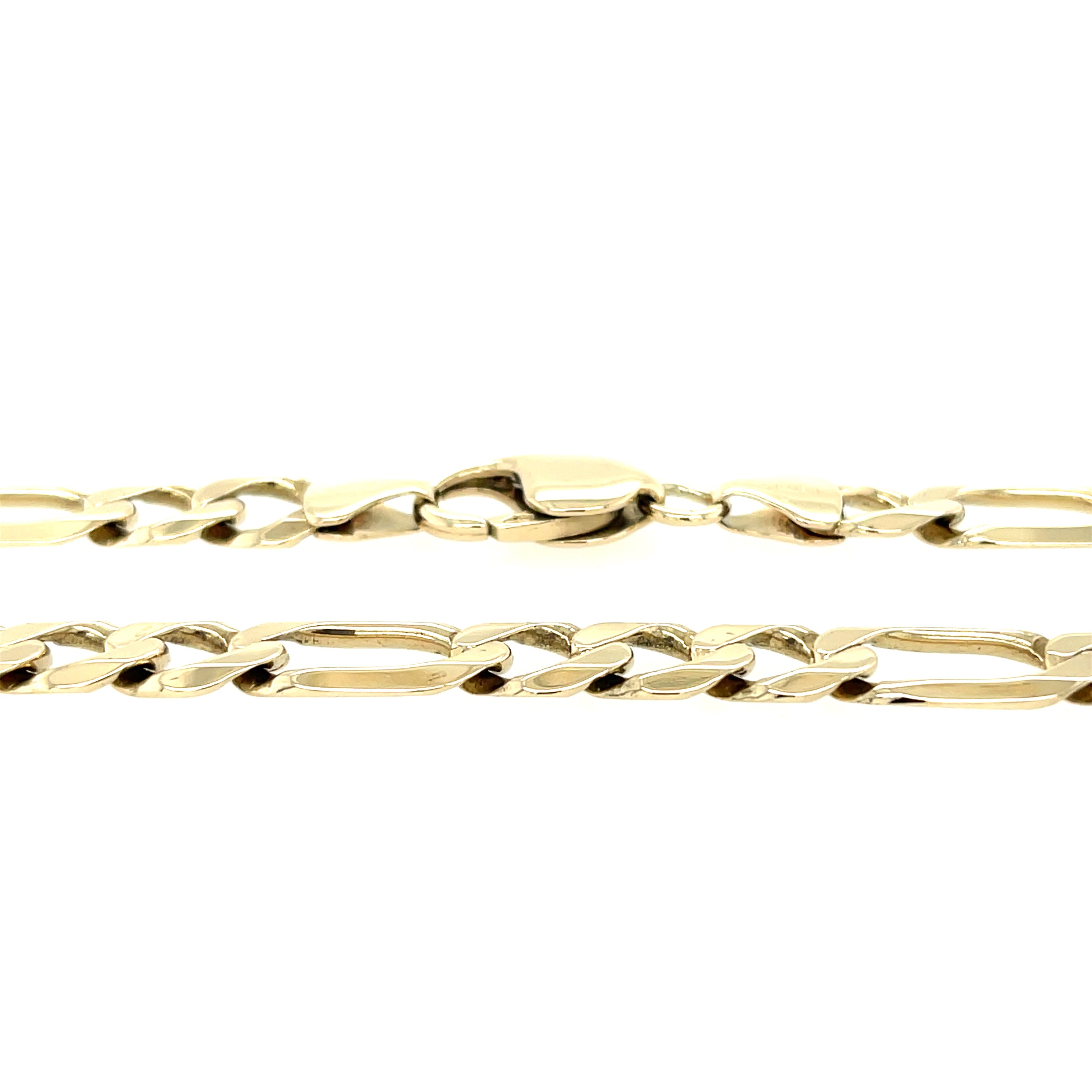 9ct Yellow Gold 24 Inch Figaro Link Chain - 42.88g SOLD