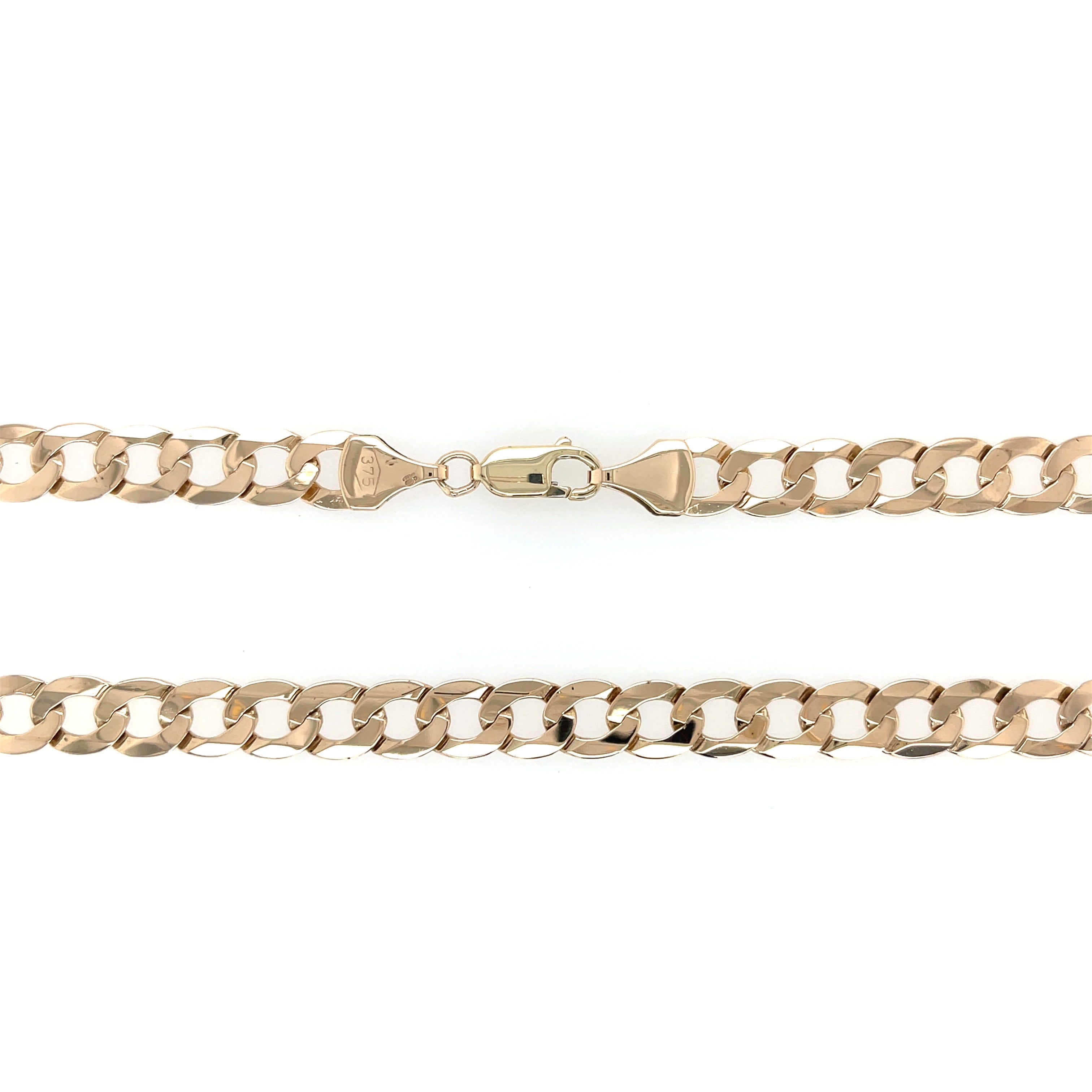 9ct Yellow Gold 22 Inch Curb Link Chain - 24.10g