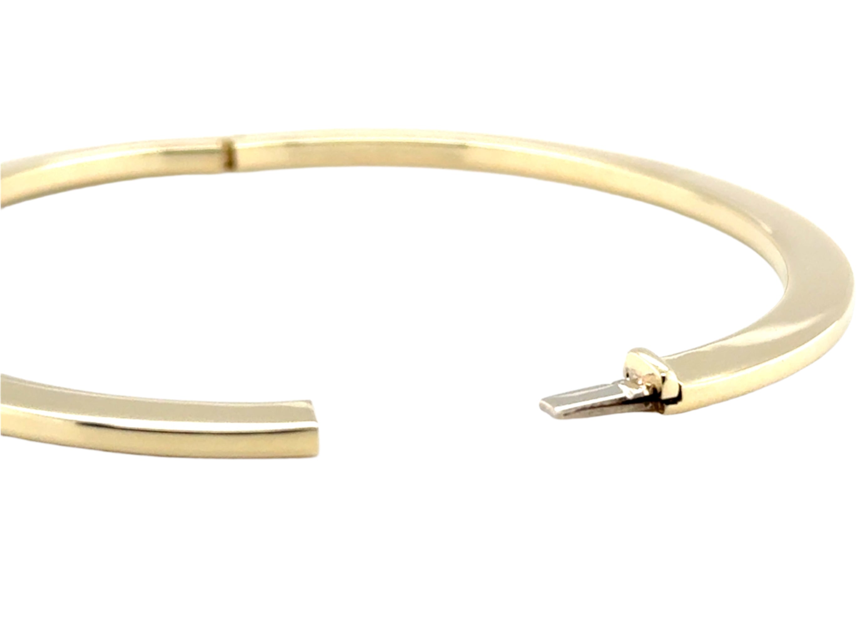 9ct Yellow Gold Flat Hinged Bangle - 8.40g