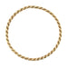 9ct Yellow 8.5"/21.25cm Gold Solid Rope Slave Bangle - 20.21g