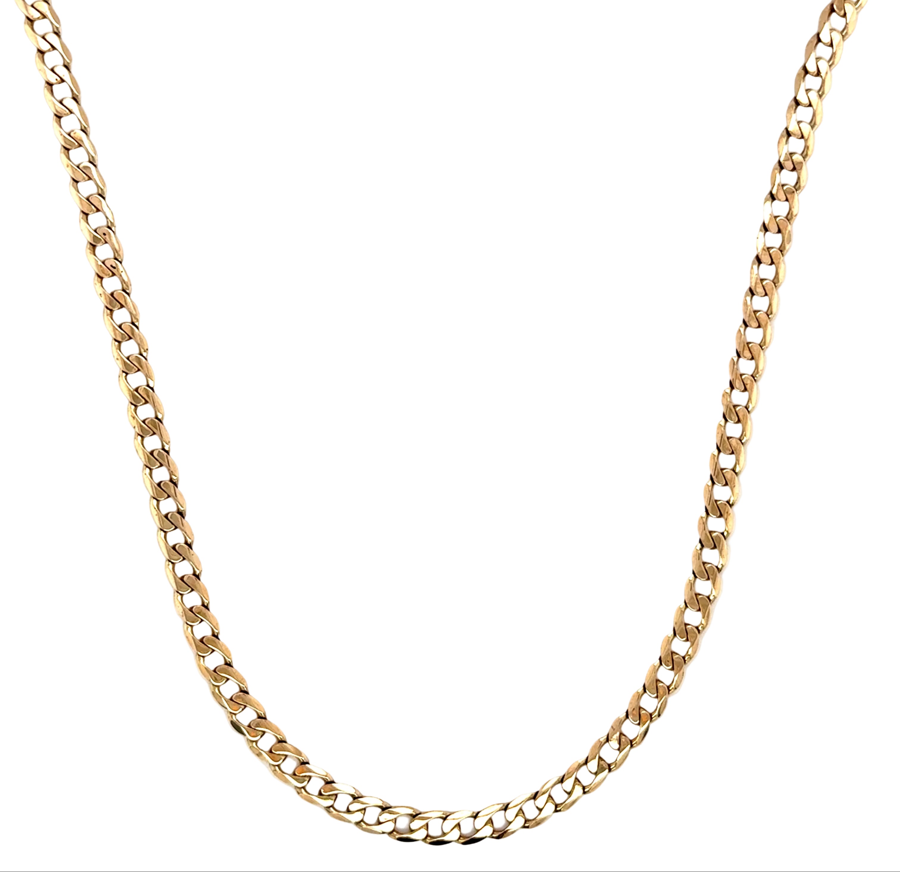 9ct Yellow Gold 20"/50cm Curb Link Chain Necklace - 14.26g