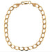 9ct Yellow Gold 7.5"/18.75cm Curb Link Bracelet - 4.73g