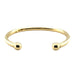 9ct Yellow Gold 7"/17.50cm Classic Solid Torque Bangle - 23.40g