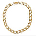 9ct Yellow Gold 9"/22.50cm Flat Edge Curb Link Bracelet - 18.05g