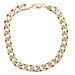 9ct Yellow Gold 9"/22.50cm Flat Edge Curb Link Bracelet - 20.56g