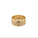 9ct Yellow Gold Berker Bros 8mm Patterned Wedding Band Size M