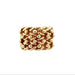 9ct Yellow Gold Four Row Keeper Ring Size T 1/2 - 15.04g
