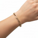 9ct Yellow Gold Vintage Hollow Figaro Link Bracelet - 11.95g