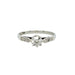 Antique 18ct White Gold & Platinum 0.50ct Old Mine Cut Diamond Solitaire Ring