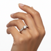 Antique 18ct White Gold & Platinum 0.50ct Old Mine Cut Diamond Solitaire Ring