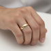 Brown & Newirth 9ct Yellow Gold 5mm D Profile Wedding Band Size S 1/2