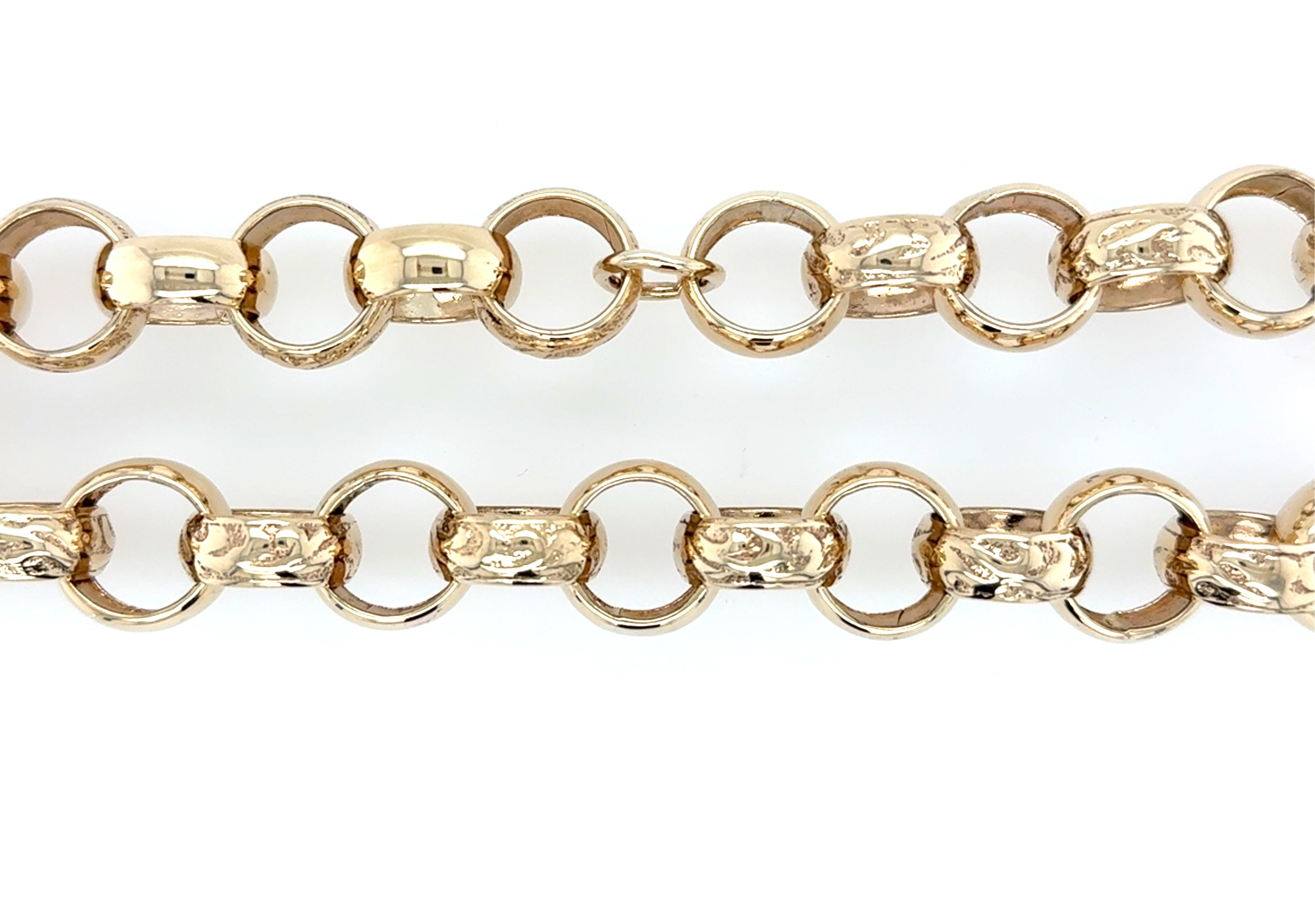 9ct Yellow Gold Heavy 28 Inch Pattern Polish Belcher Chain - 200.80g