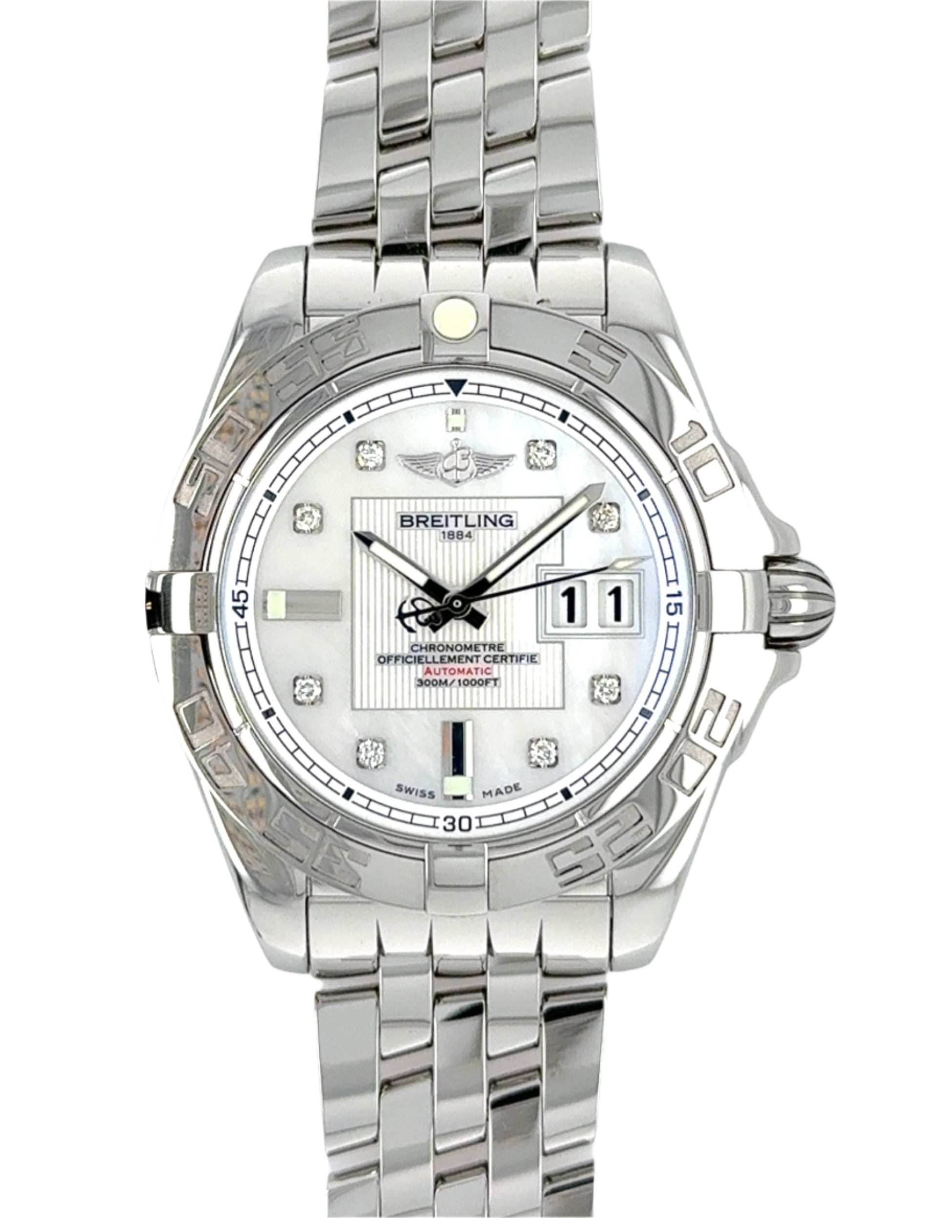 BREITLING Galactic 41 Diamond Watch A49350L2/A702 Box & Papers 2018 SOLD