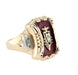 Vintage American College Ring 10K Yellow Gold Josten Circa 1979 Size T