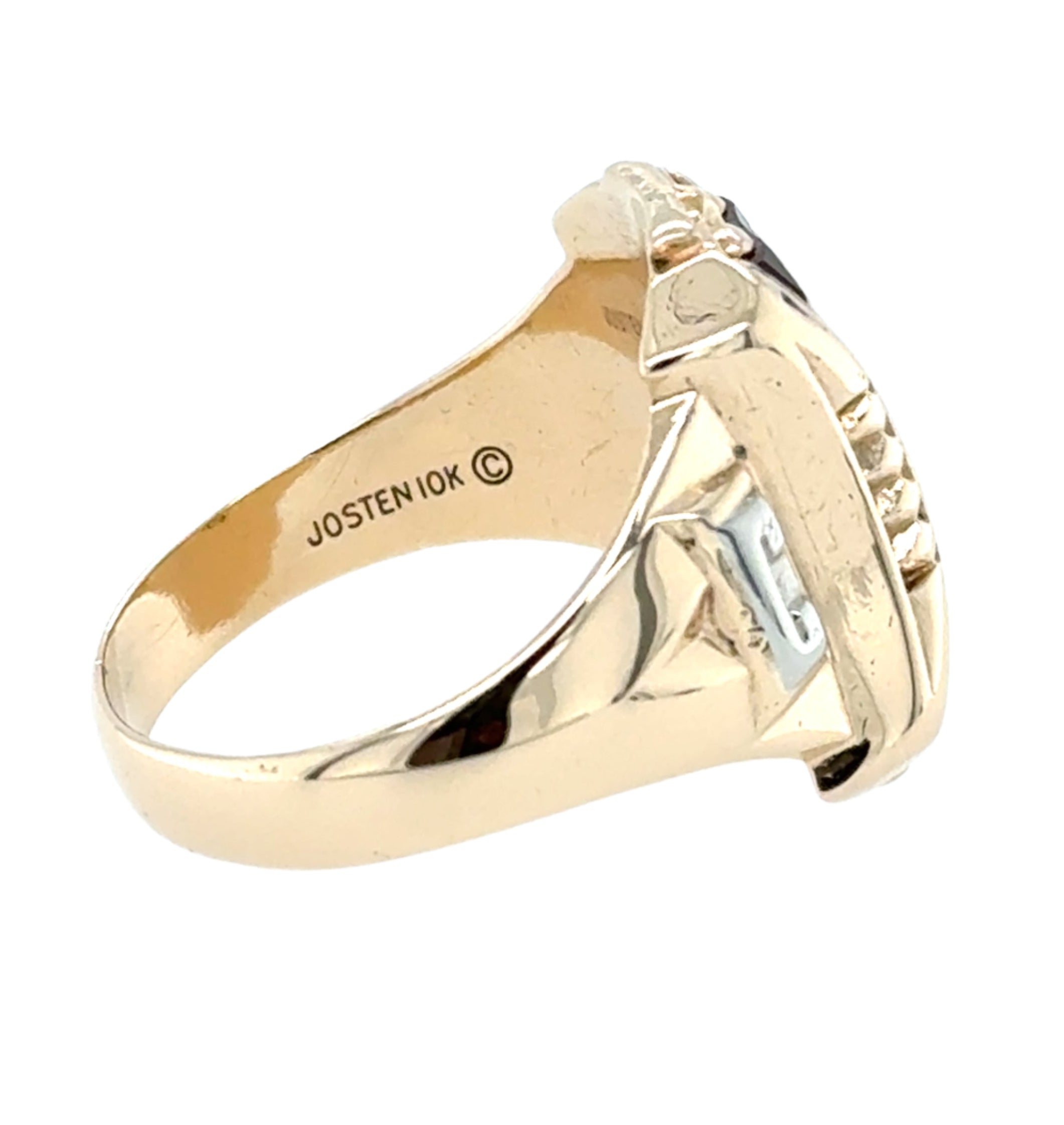 Vintage American College Ring 10K Yellow Gold Josten Circa 1979 Size T