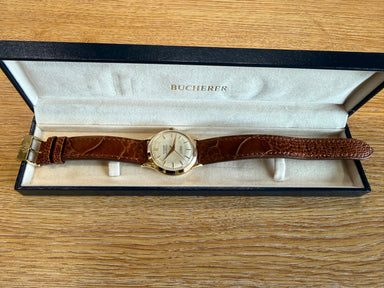 BUCHERER 18ct Yellow Gold Vintage Automatic Watch Circa 1960's