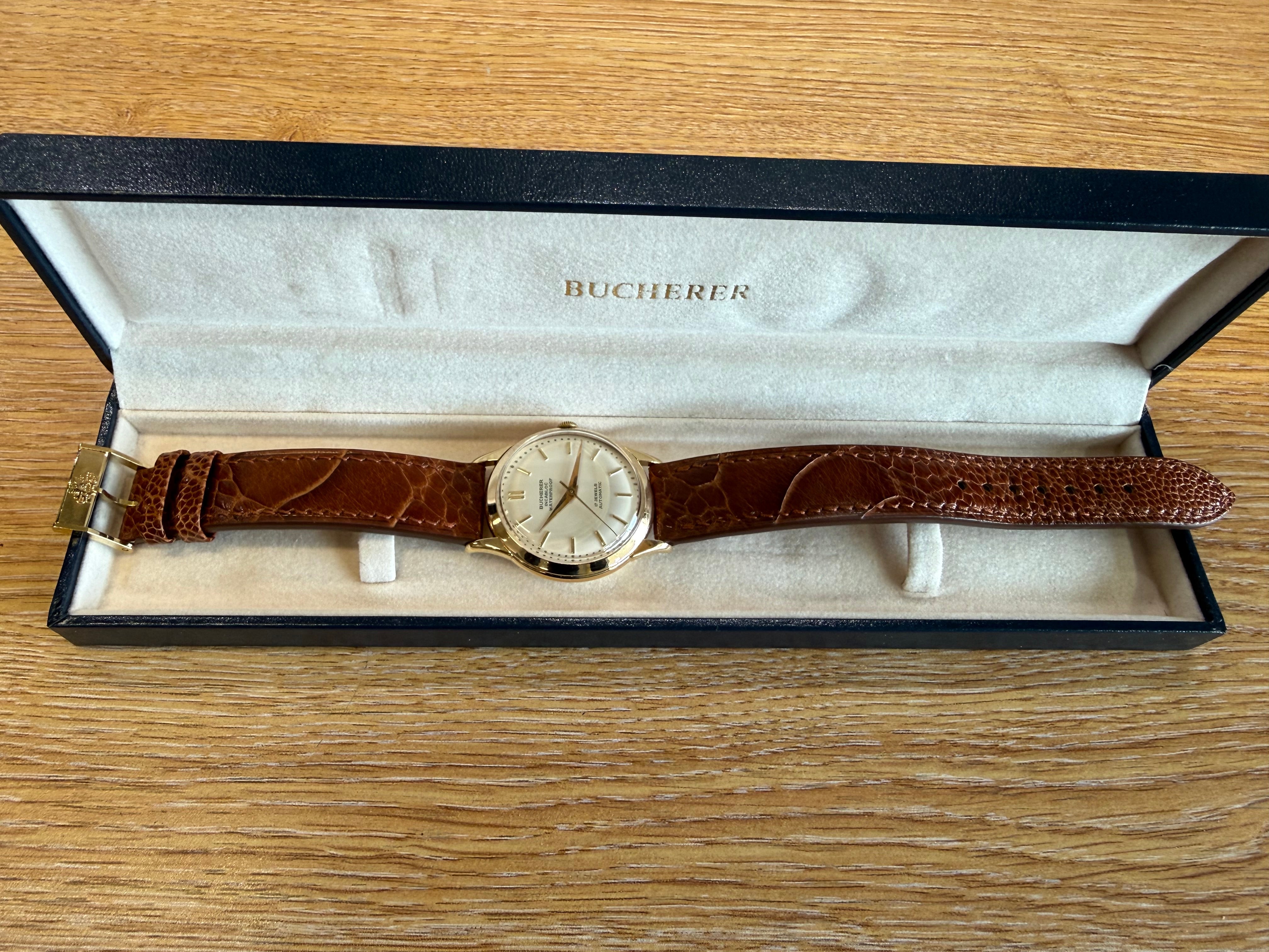 BUCHERER 18ct Yellow Gold Vintage Automatic Watch Circa 1960's