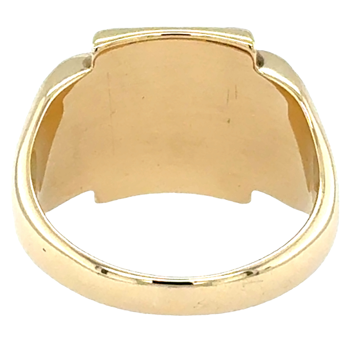 9ct Yellow Gold Vintage Rectangular Signet Ring Chester 1961