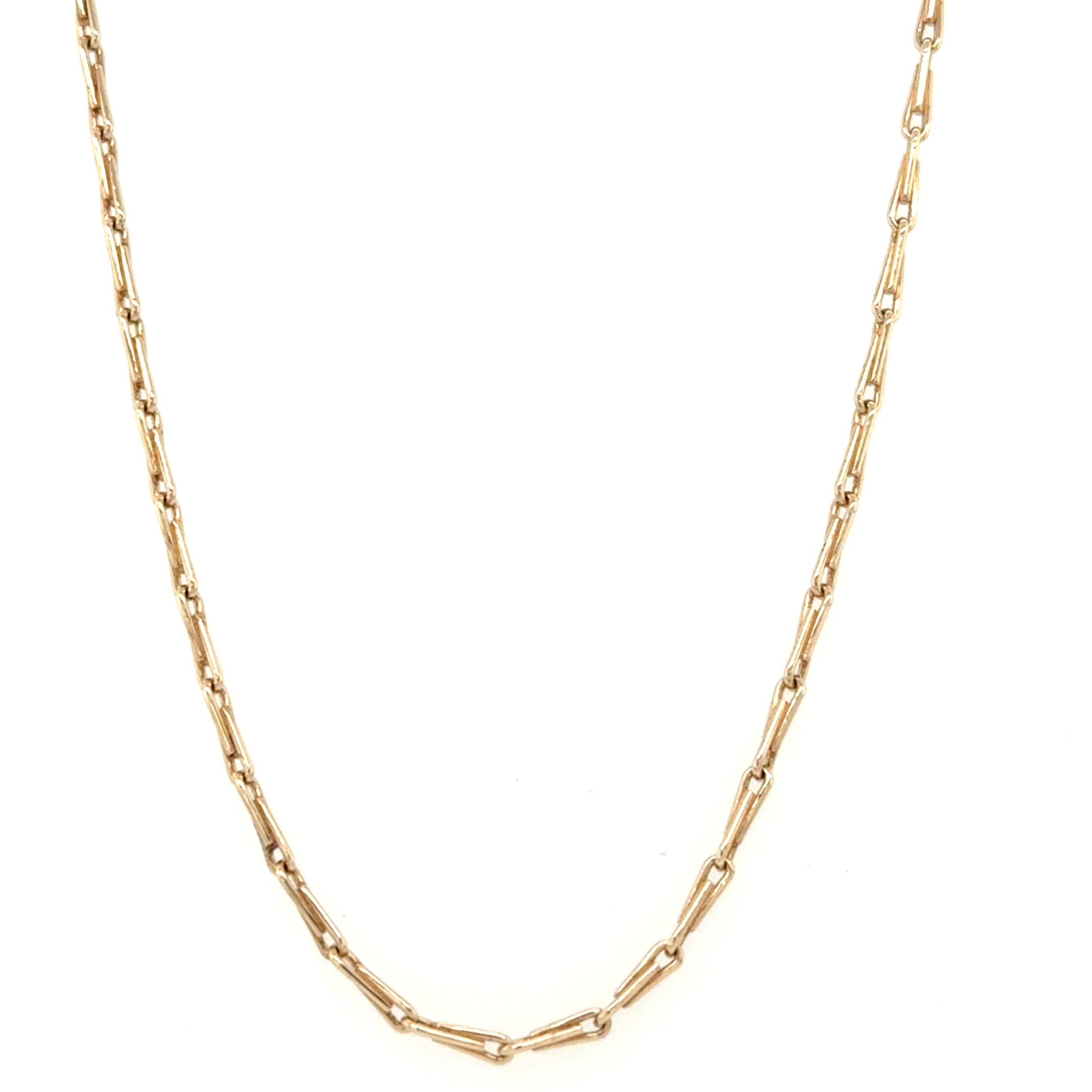 9ct Yellow Gold 18 Inch Hayseed Link Chain - 4.51g