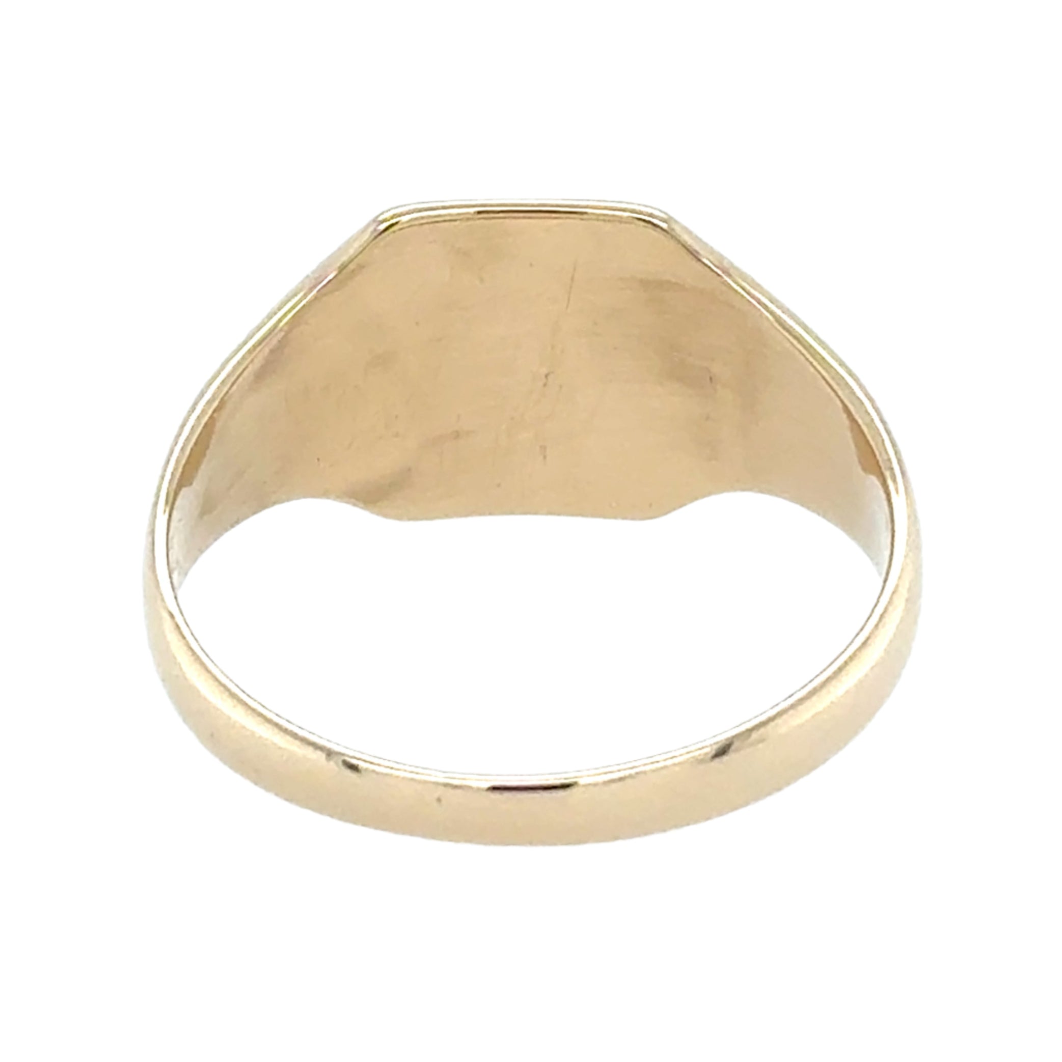 9ct Yellow Gold Square Shaped Signet Ring Birmingham 1993