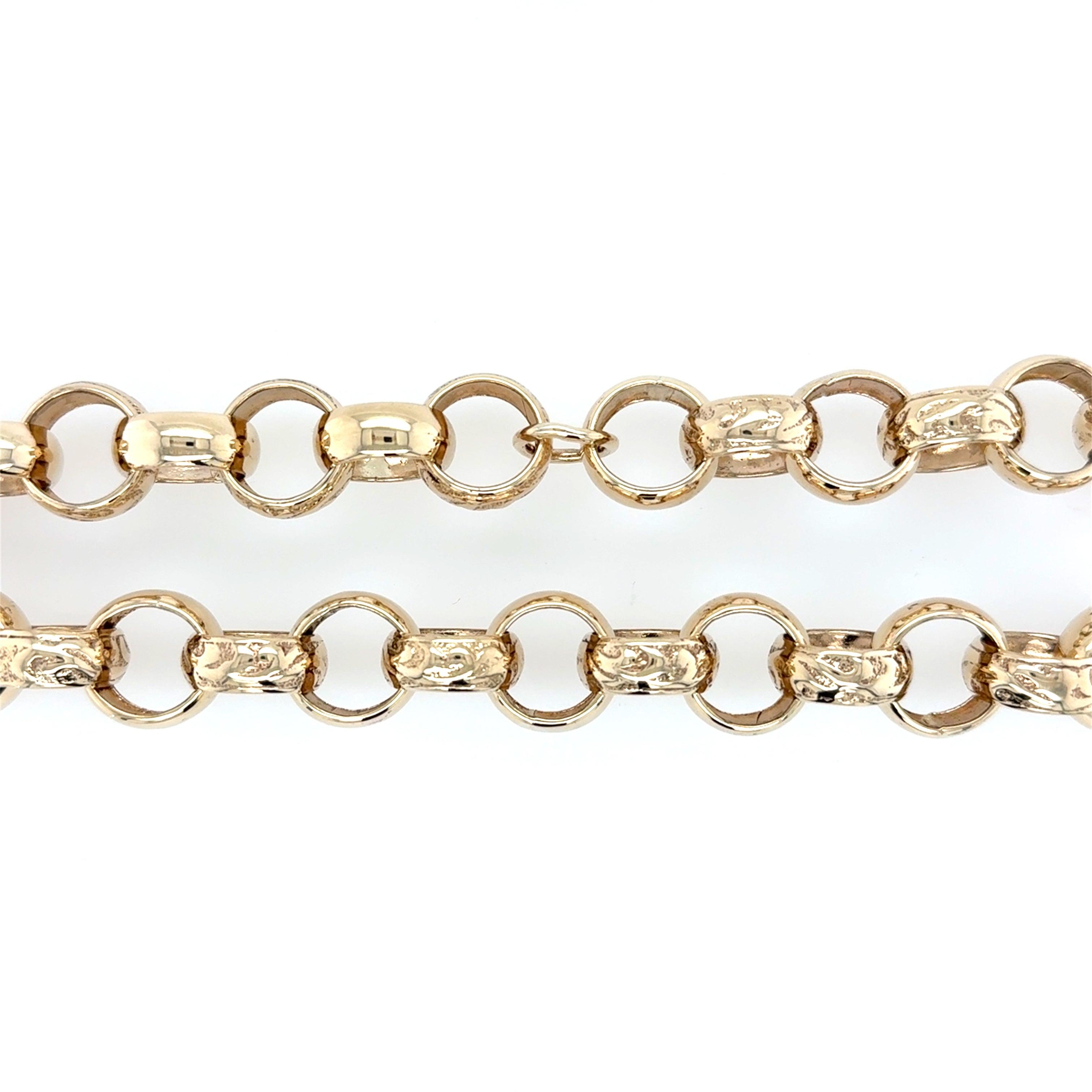 9ct Yellow Gold Heavy 28 Inch Pattern Polish Belcher Chain - 200.80g