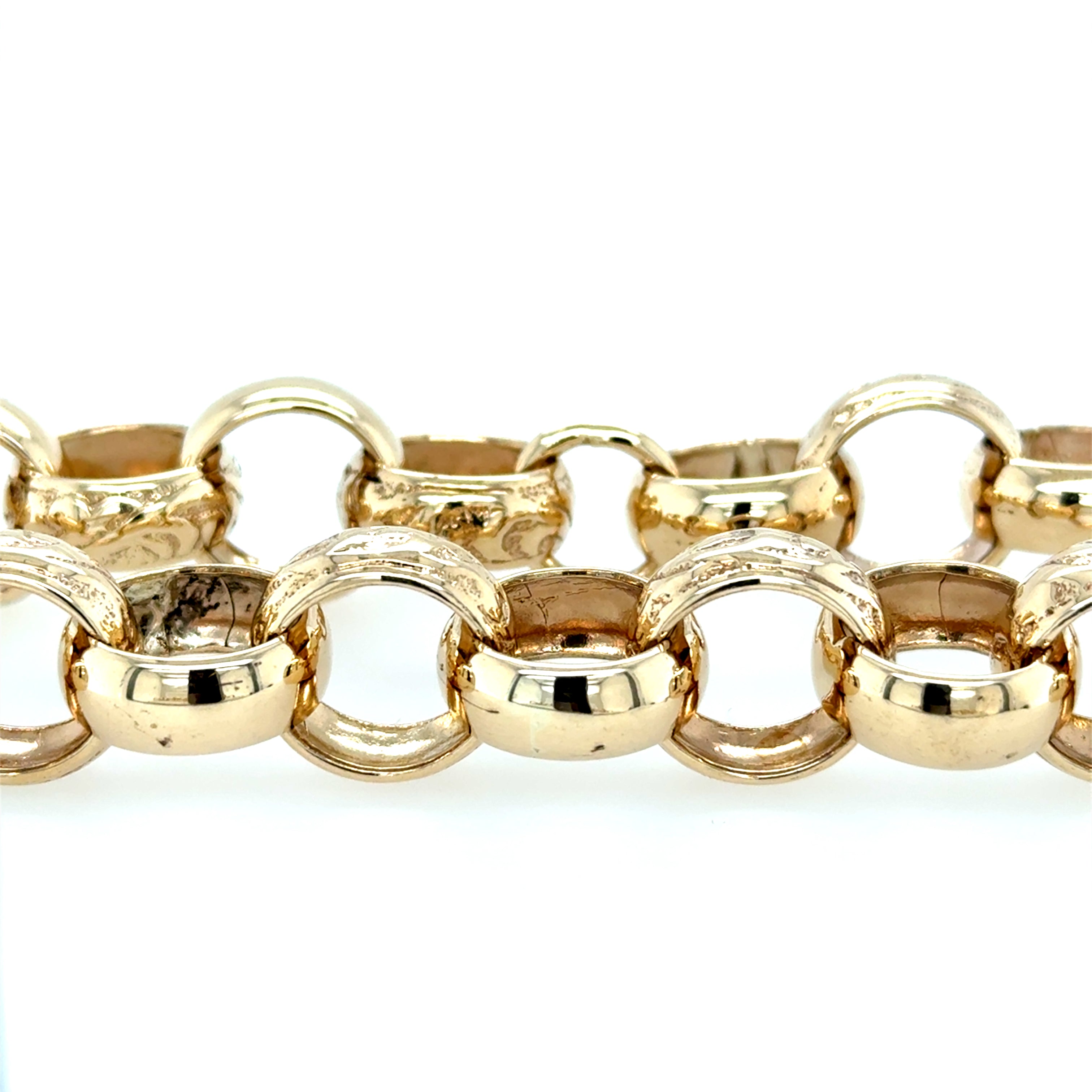 9ct Yellow Gold Heavy 28 Inch Pattern Polish Belcher Chain - 200.80g