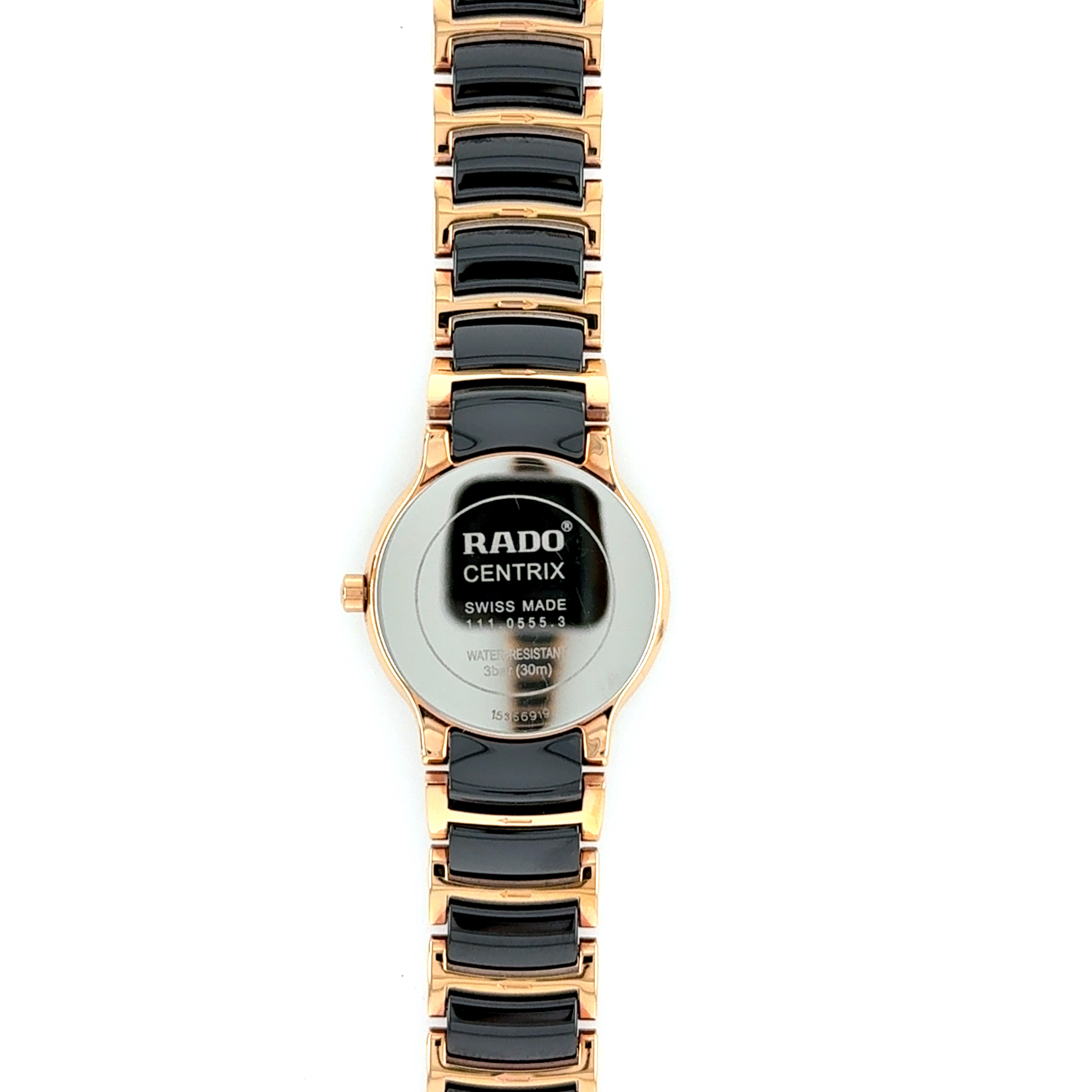 RADO Centrix R30555712 Ceramic Rose Gold Plated 28mm Watch