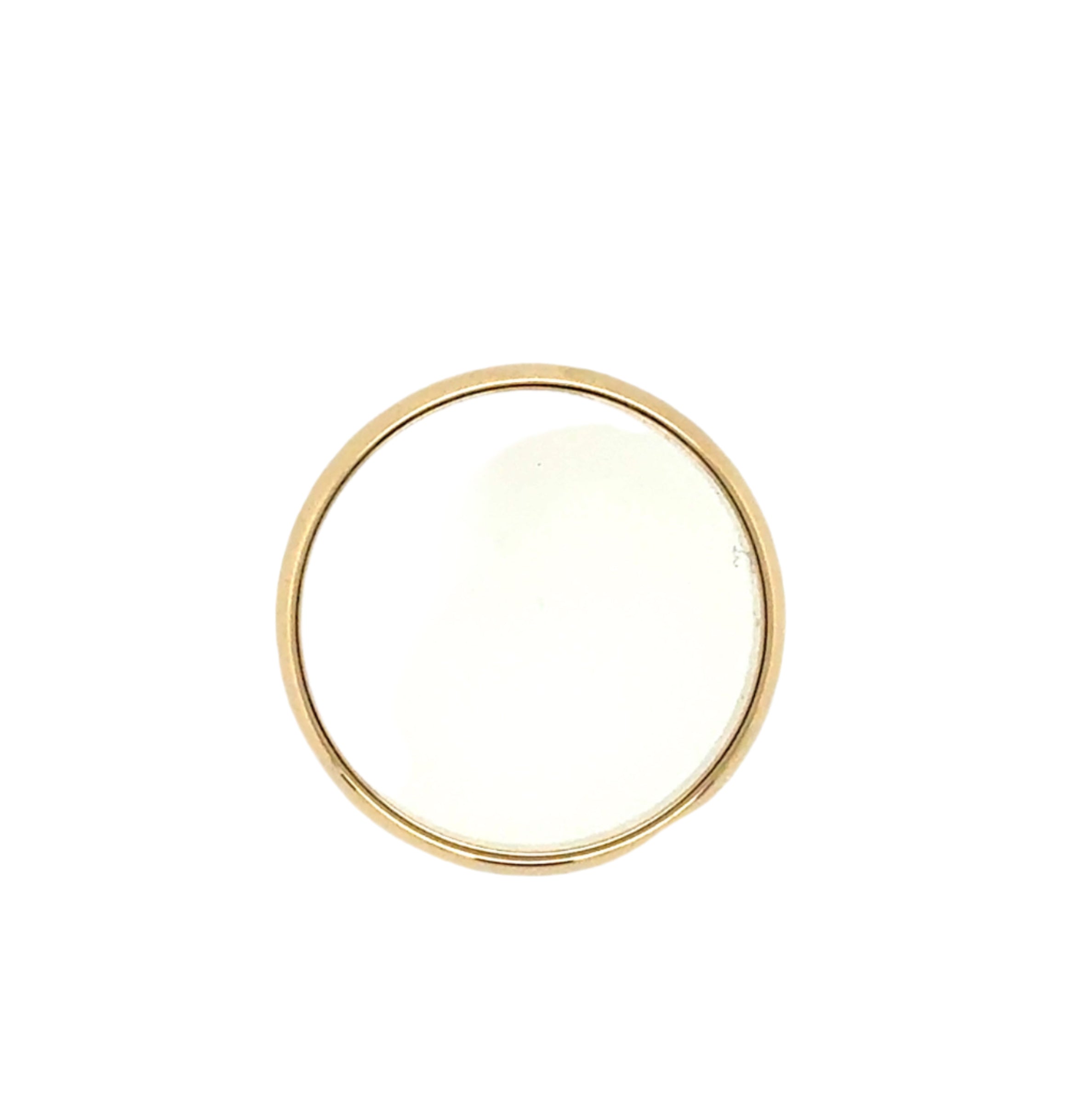 9ct Yellow Gold 5mm Wide Plain D Profile Wedding Band Size N