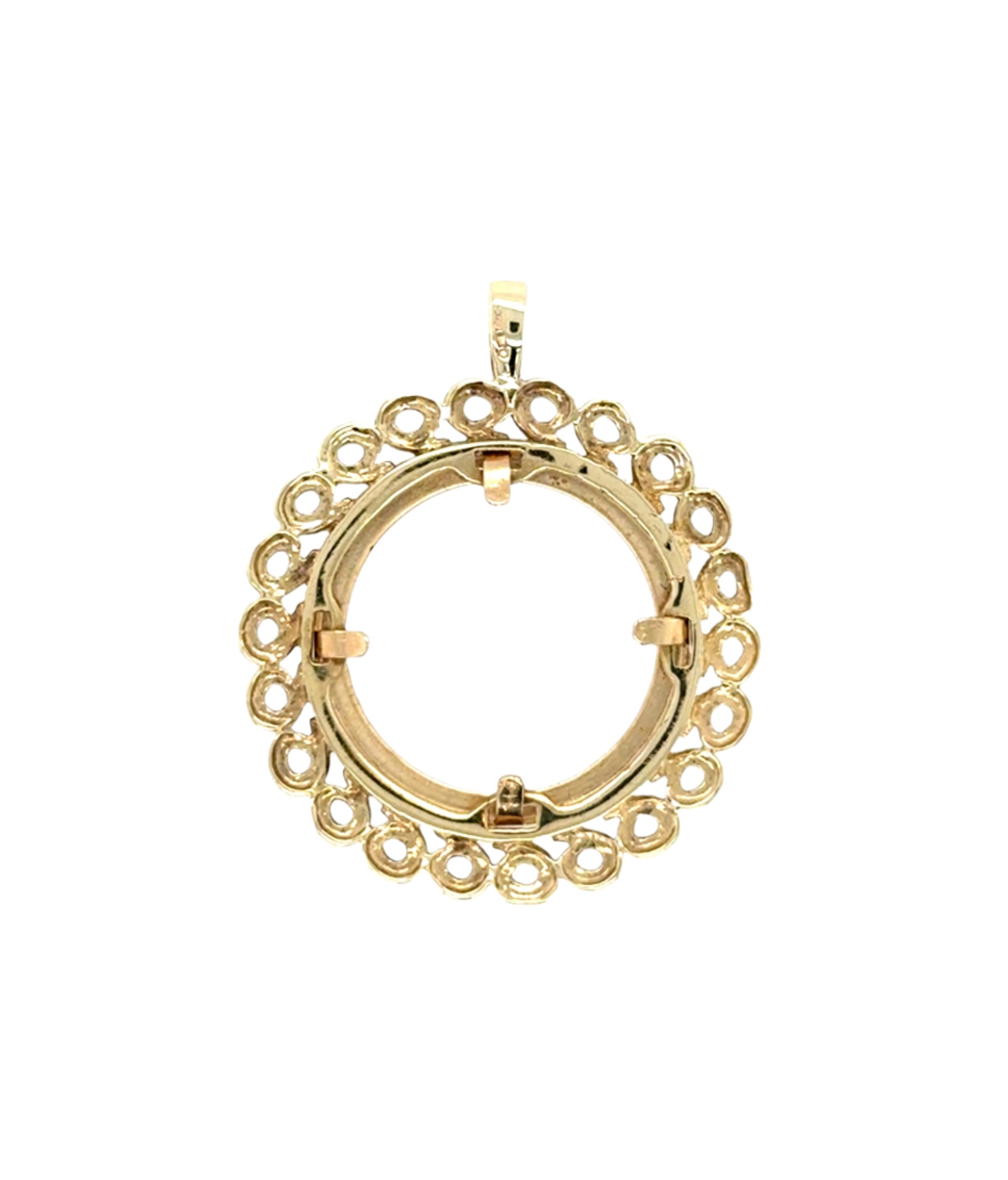 9ct Yellow Gold Full Sovereign Pendant Mount - 4.43g