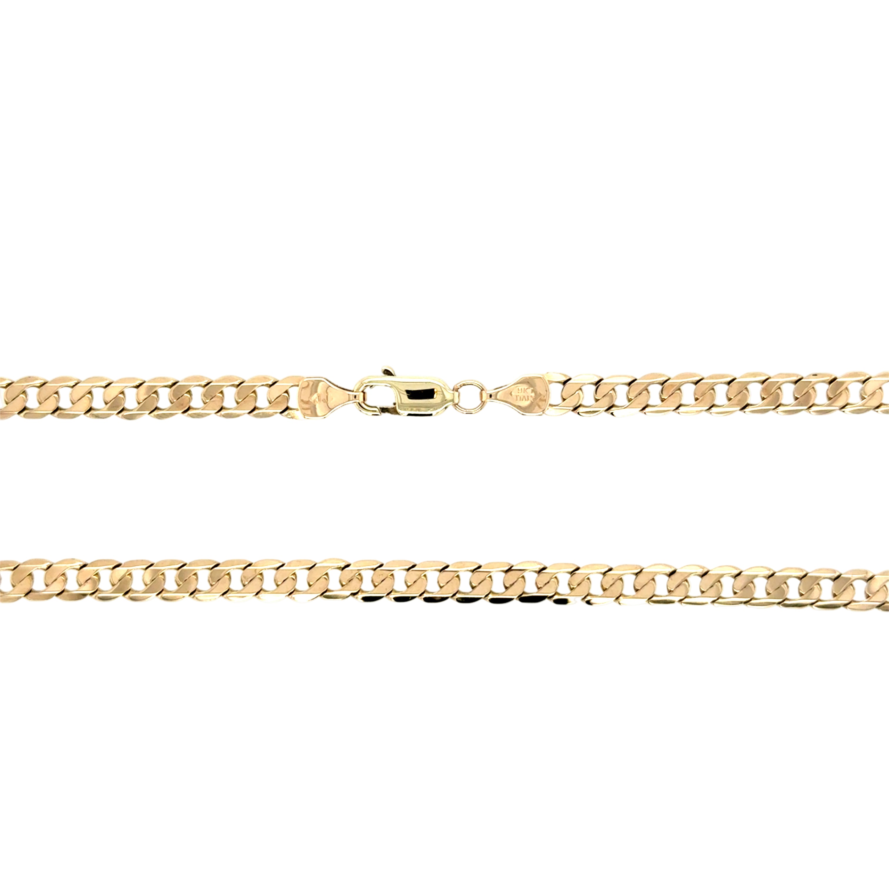 9ct Yellow Gold 24 Inch Curb Link Chain - 14.80g