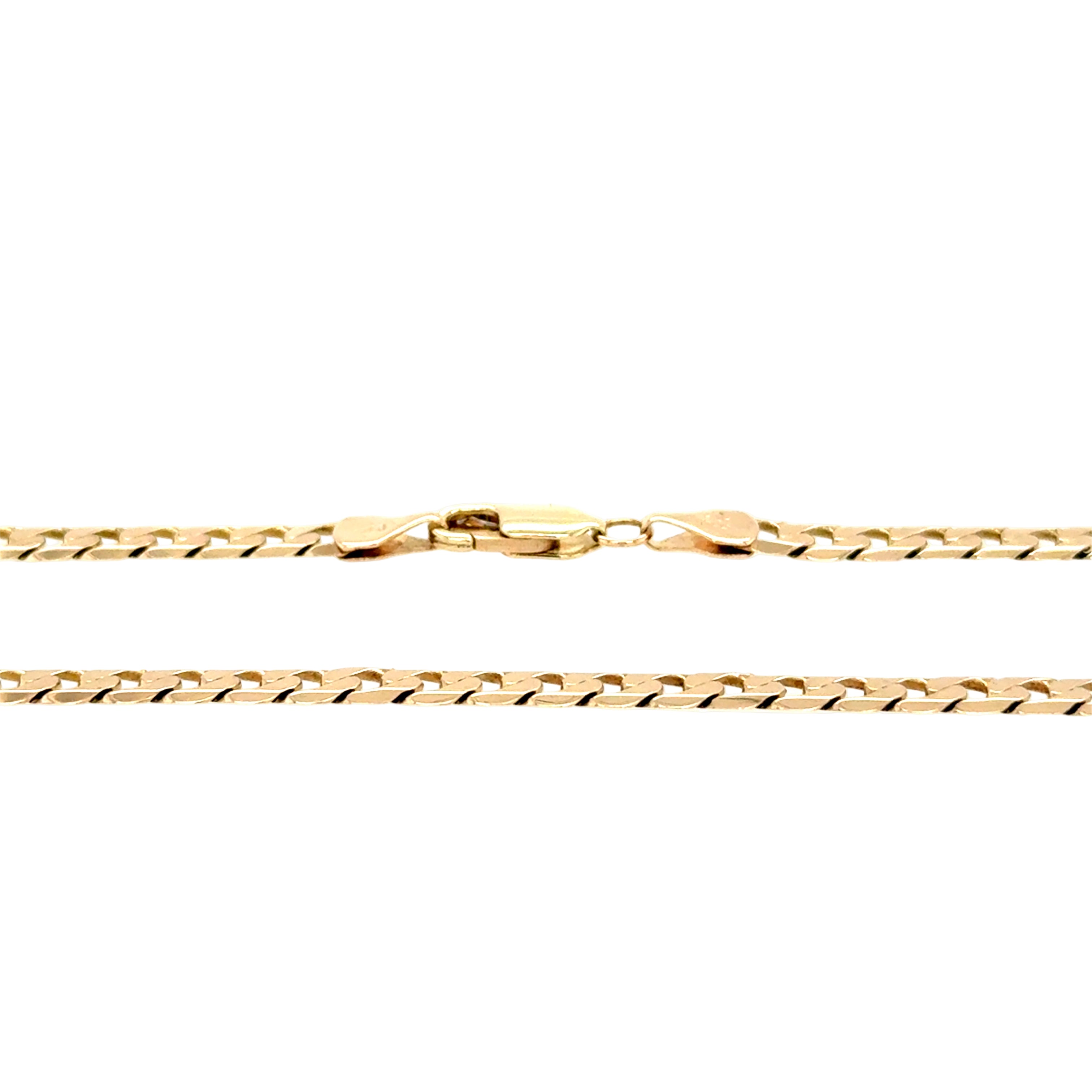 9ct Yellow Gold 24 Inch Curb Link Chain - 14.80g