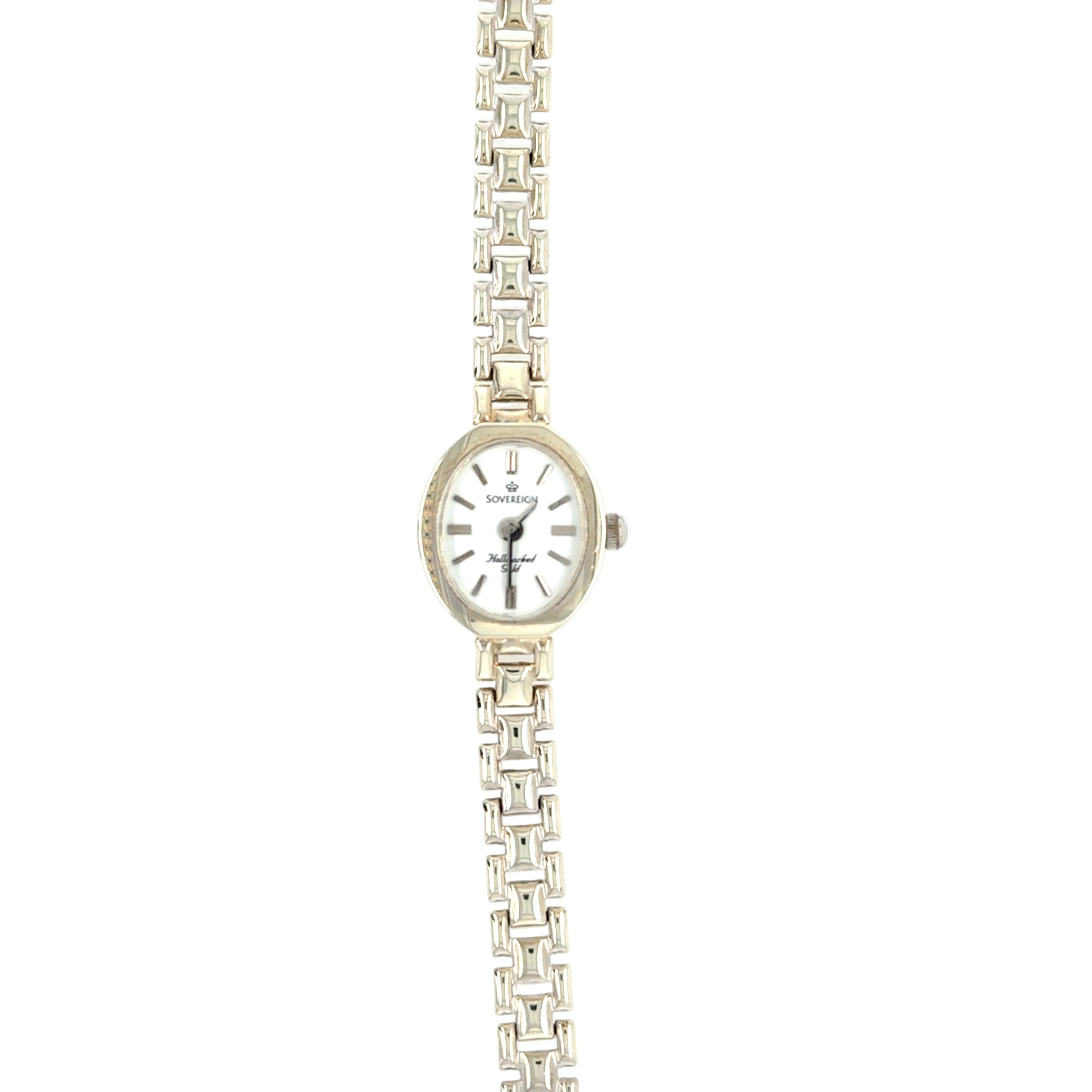 SOVEREIGN 9ct White Gold Ladies Bracelet Watch