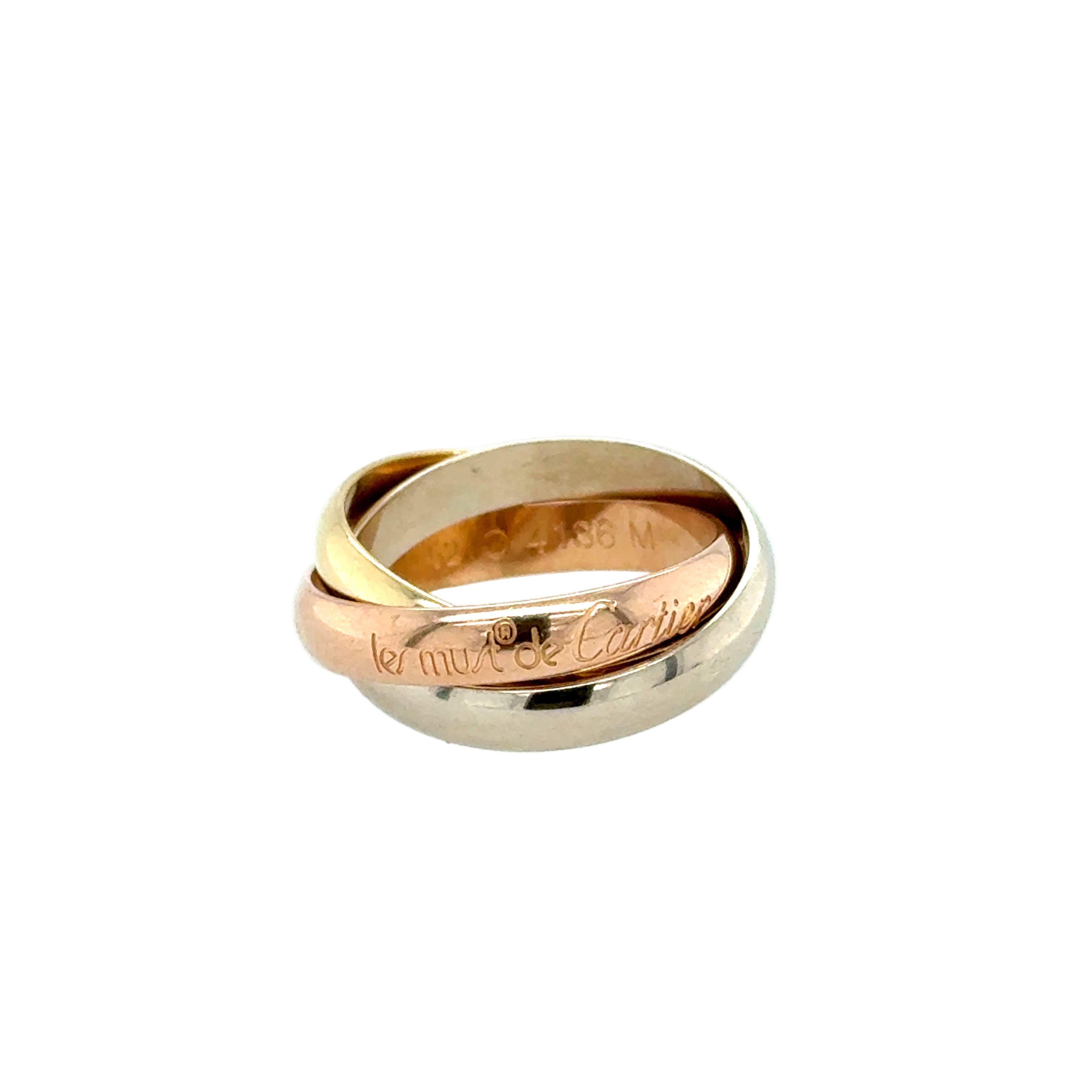 CARTIER les must de Cartier Trinity Ring 18ct Gold Size 52